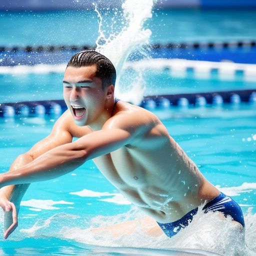 游泳锦标赛：选手们在水中挥洒汗水追求荣誉