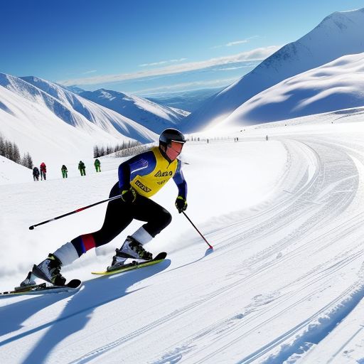 高山滑雪：挑战险峻的山坡，尽情享受速度